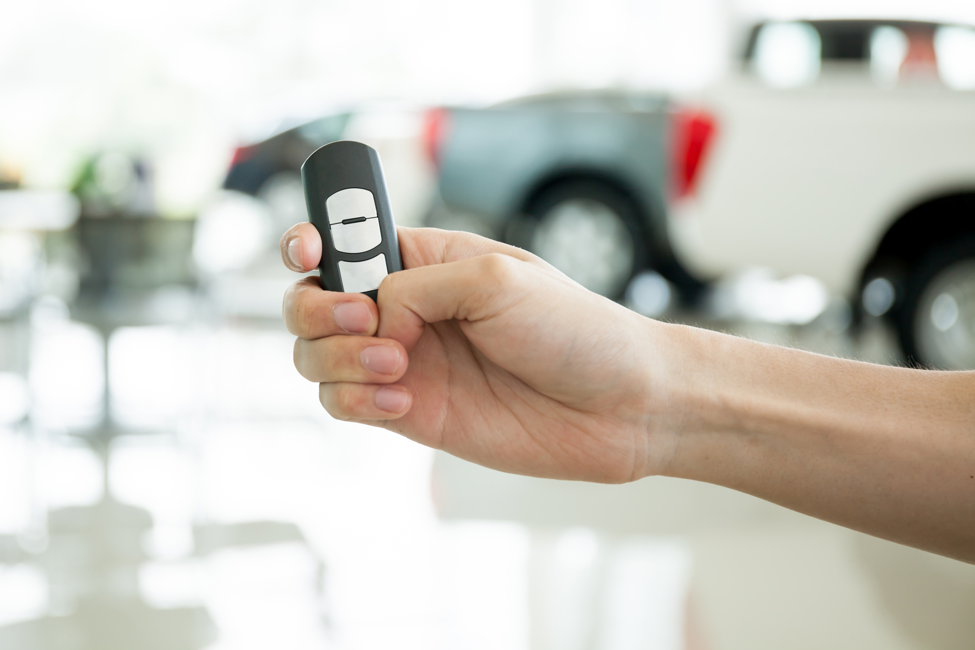 Person Holding Car Keys New Car Concept